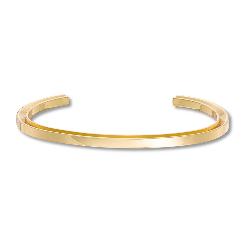 Main Image 3 of Stella Valle Letter Z Bangle Bracelet 18K Gold-Plated Brass