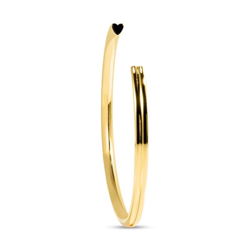 Main Image 1 of Stella Valle Heart Bangle Bracelet 18K Gold-Plated Brass