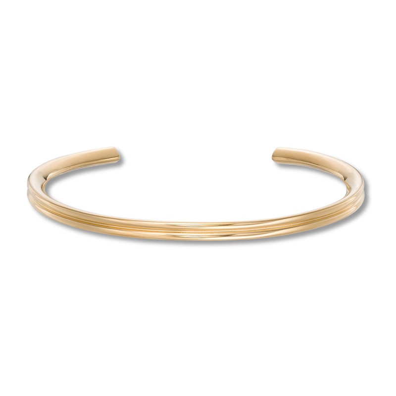 Main Image 3 of Stella Valle Heart Bangle Bracelet 18K Gold-Plated Brass