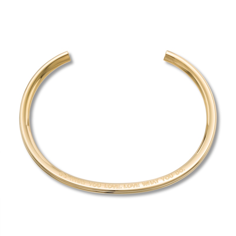 Main Image 2 of Stella Valle Heart Bangle Bracelet 18K Gold-Plated Brass