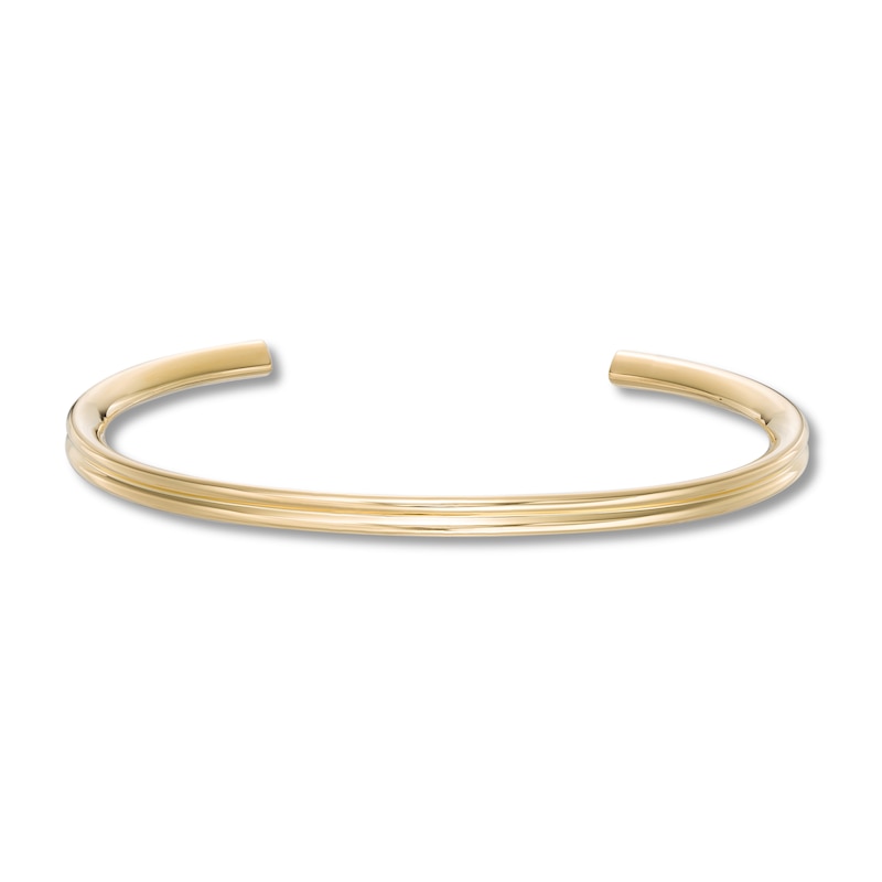 Main Image 3 of Stella Valle Heart Bangle Bracelet 18K Gold-Plated Brass