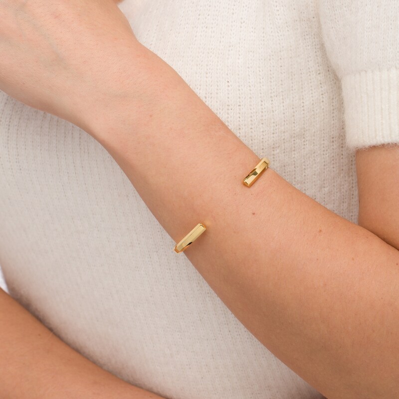Main Image 4 of Stella Valle Quote Bangle Bracelet 18K Gold-Plated Brass
