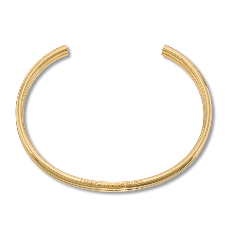 Main Image 2 of Stella Valle Infinity Bangle Bracelet 18K Gold-Plated Brass