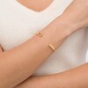 Thumbnail Image 4 of Stella Valle Graduation Hat Bangle Bracelet 18K Gold-Plated Brass
