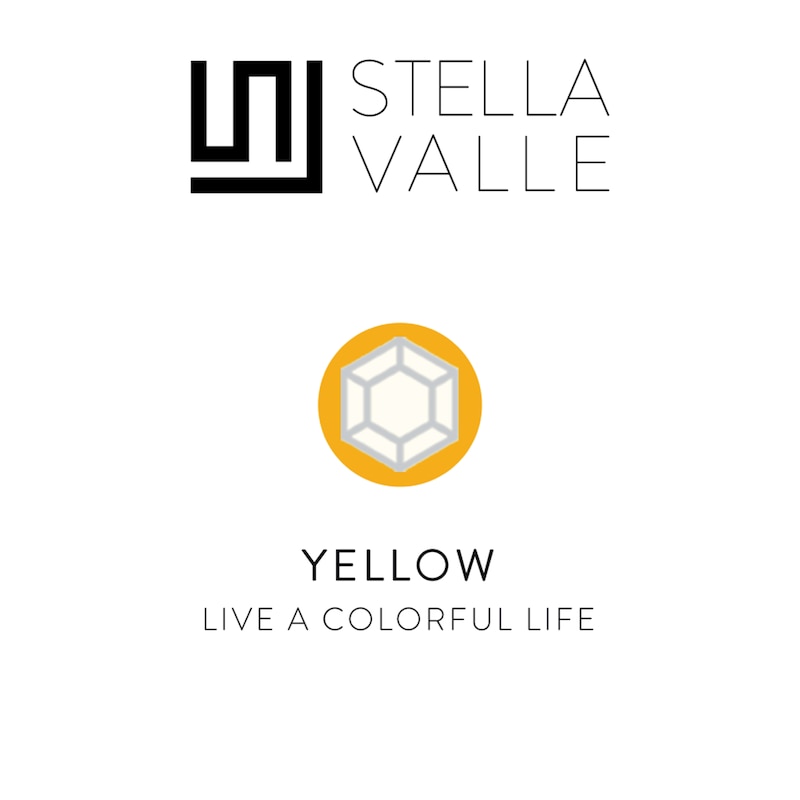 Main Image 2 of Stella Valle Color Bangle Bracelet Yellow Matte-Plated Brass