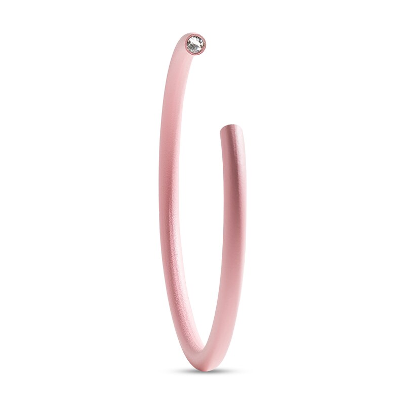 Main Image 1 of Stella Valle Color Bangle Bracelet Pink Matte Ceramic Over Brass