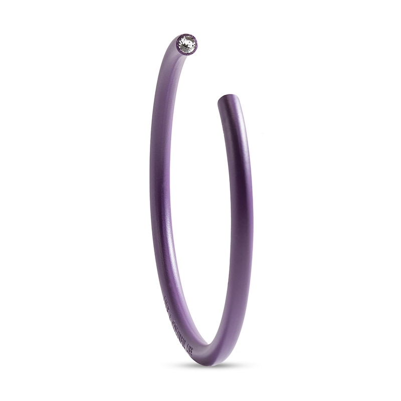 Main Image 1 of Stella Valle Color Bangle Bracelet Purple Ceramic Over Brass