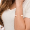 Thumbnail Image 3 of Stella Valle Color Bangle Bracelet White Matte Ceramic Over Brass