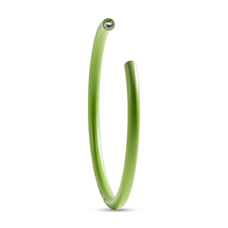 Main Image 1 of Stella Valle Color Bangle Bracelet Green Matte Ceramic Over Brass