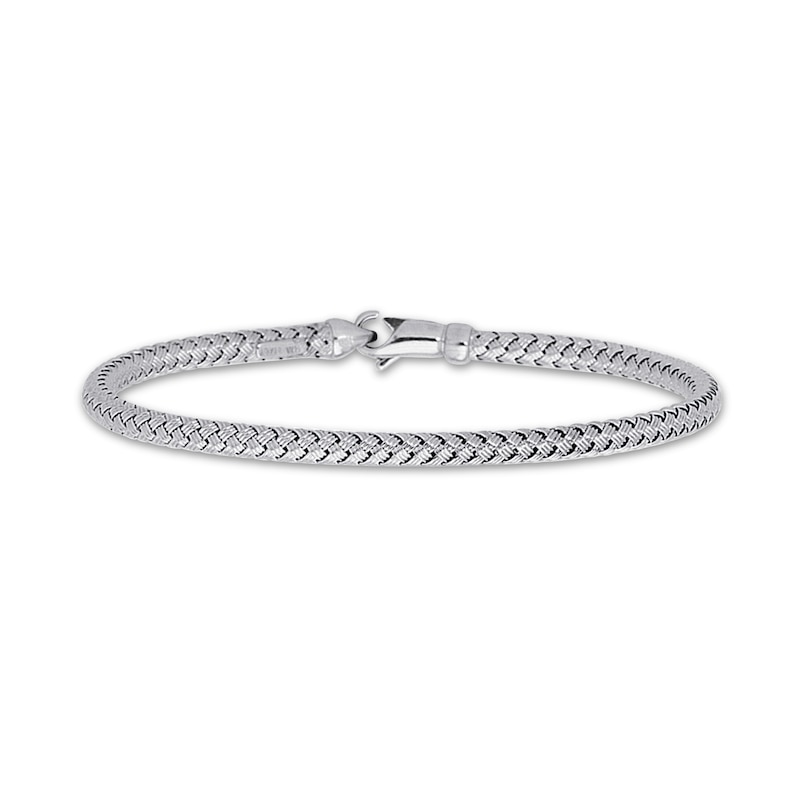 Main Image 1 of Weave Bracelet 14K White Gold 7.25"
