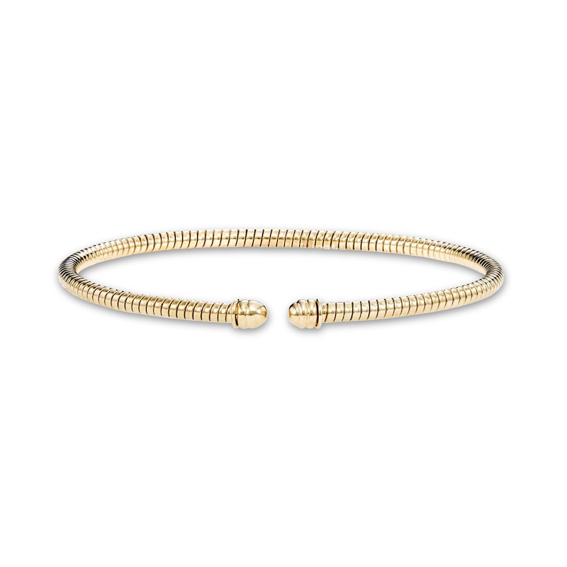Main Image 1 of Cuff Bangle Bracelet 14K Yellow Gold 7"