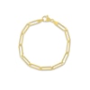 Thumbnail Image 1 of Paper Clip Chain Bracelet 14K Yellow Gold 8"