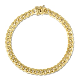 Hollow Miami Cuban Link Bracelet 14K Yellow Gold