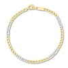 Thumbnail Image 0 of Hollow Curb Link Chain Bracelet 14K Two-Tone Gold