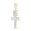 Thumbnail Image 2 of Men's Diamond Ankh Charm 3/4 ct tw Round 10K Yellow Gold