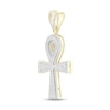 Thumbnail Image 1 of Men's Diamond Ankh Charm 3/4 ct tw Round 10K Yellow Gold