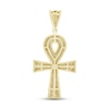 Thumbnail Image 4 of Men's Diamond Ankh Charm 3/4 ct tw Round 10K Yellow Gold