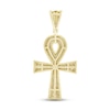 Thumbnail Image 3 of Men's Diamond Ankh Charm 3/4 ct tw Round 10K Yellow Gold