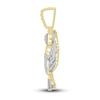 Thumbnail Image 2 of Men's Diamond Eagle Charm 1/2 ct tw Round 10K Yellow Gold