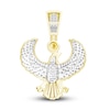 Thumbnail Image 4 of Men's Diamond Eagle Charm 1/2 ct tw Round 10K Yellow Gold