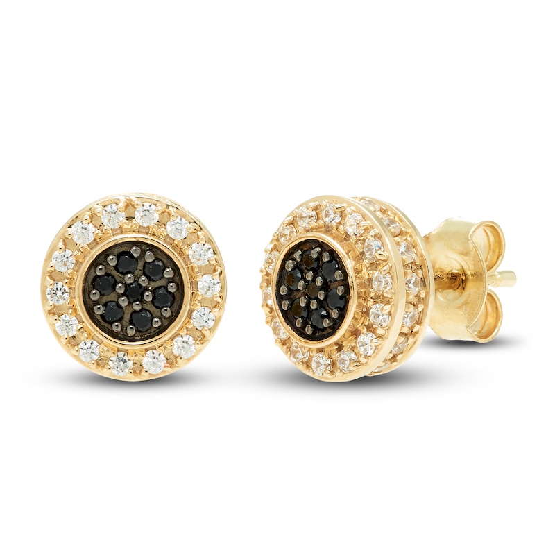 Ever Blossom Earrings, Yellow Gold, Onyx & Diamonds - Jewelry - Categories