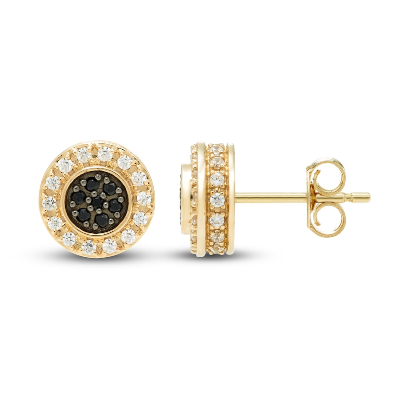 Ever Blossom Earrings, Yellow Gold, Onyx & Diamonds - Jewelry - Categories