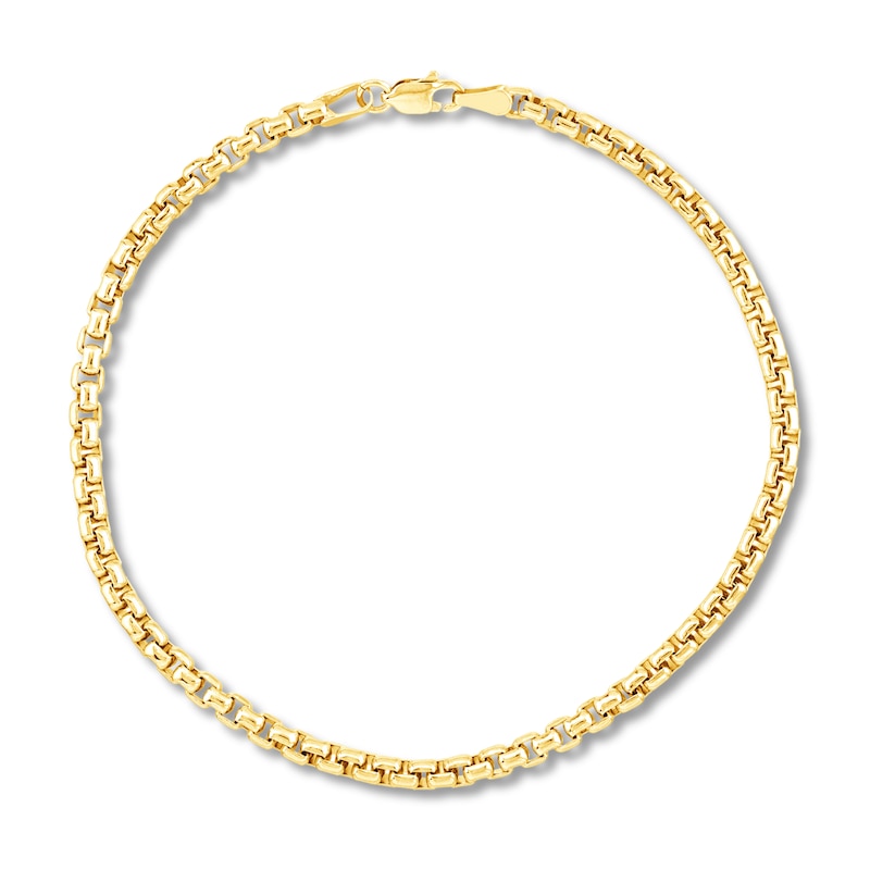 14K Yellow Gold Diamond Sideways Letter Z 1 inch Bracelet