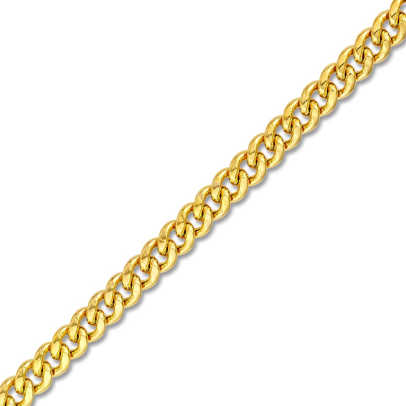 Main Image 2 of Cuban Link Chain Bracelet 14K Yellow Gold 8.5"