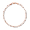 Thumbnail Image 0 of Solid Paperclip Chain Bracelet 14K Rose Gold 8"