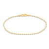 Thumbnail Image 1 of Solid Paperclip Chain Bracelet 14K Yellow Gold 7.25"
