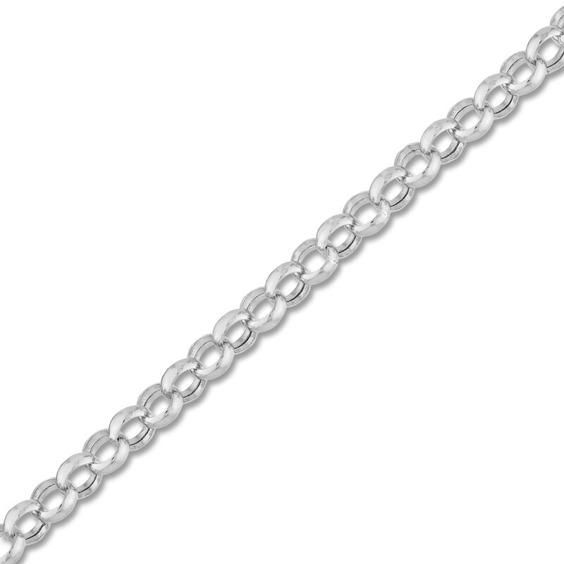 Main Image 2 of Rolo Chain Bracelet 14K White Gold 7.25"