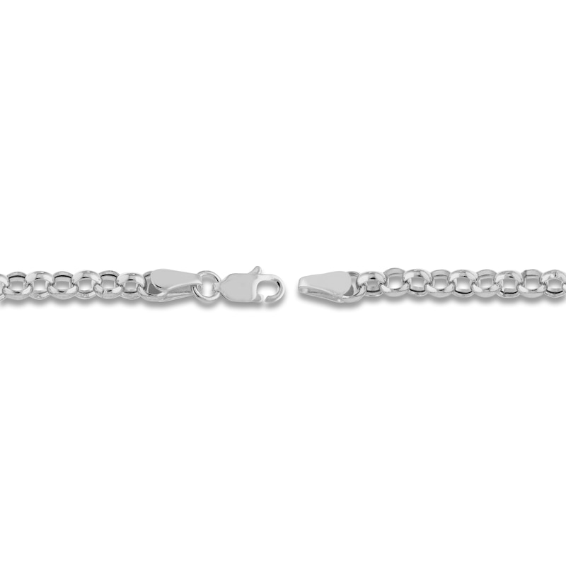 Main Image 3 of Rolo Chain Bracelet 14K White Gold 7.25"