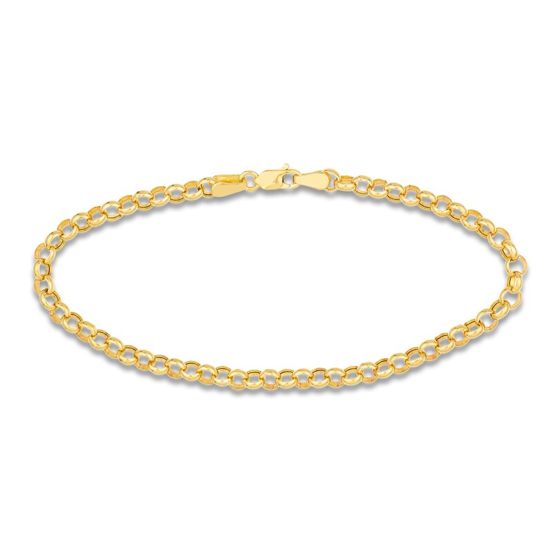 Main Image 1 of Rolo Chain Bracelet 14K Yellow Gold 7.25"