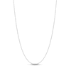 Thumbnail Image 1 of Solid Box Chain Necklace 14K White Gold 18" 0.66mm