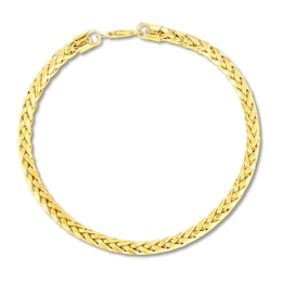 Diamond-Cut Chain Bracelet 14K Yellow Gold 8"