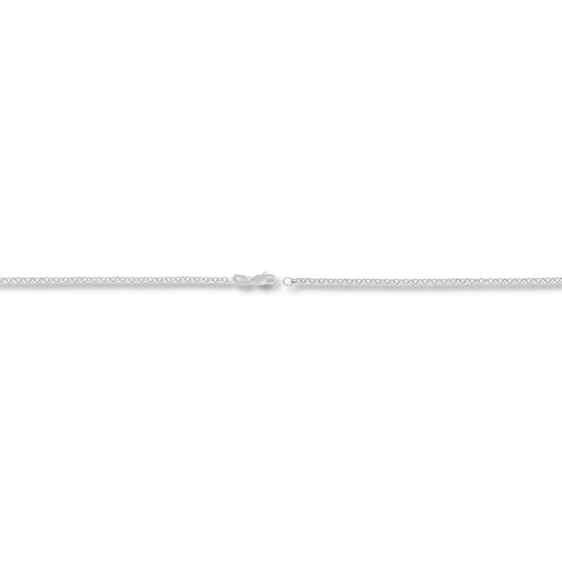 Main Image 2 of Rolo Chain Bracelet 14K White Gold 7"