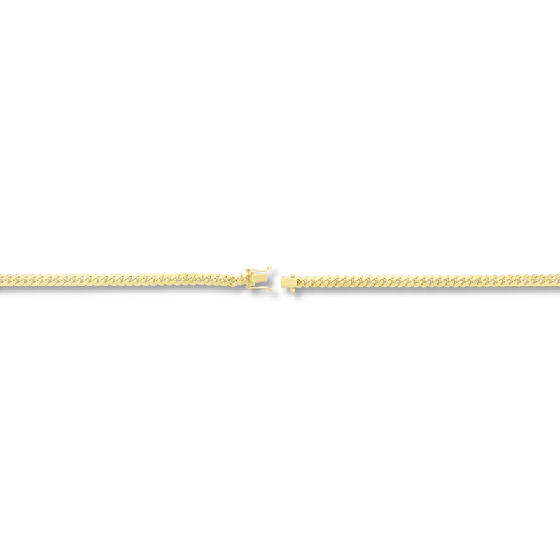 Main Image 2 of Solid Miami Cuban Link Bracelet 14K Yellow Gold 8.5"