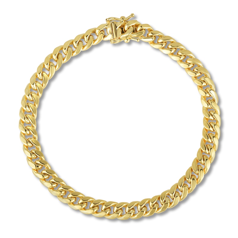 Miami Cuban Link Bracelet Half Kilo 14K Yellow Gold Natural Diamonds  Certified