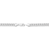 Thumbnail Image 2 of Semi-Solid Miami Cuban Link Bracelet 14K White Gold 8.5"