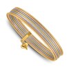 Thumbnail Image 1 of 7 Bangle Bracelet 14K Tri-Tone Gold 8"