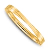 Thumbnail Image 1 of Bypass Hinged Bangle Bracelet 14K Yellow Gold 7&quot;