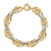 Thumbnail Image 1 of Fancy Link Bracelet 14K Two-Tone Gold 8.25"