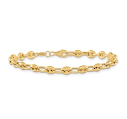 Link Bracelet 14K Yellow Gold 7.5&quot;