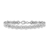 Thumbnail Image 1 of Fancy Rolo Bracelet 14K White Gold 7.75"