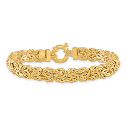 Fancy Byzantine Bracelet 14K Yellow Gold 7.5"