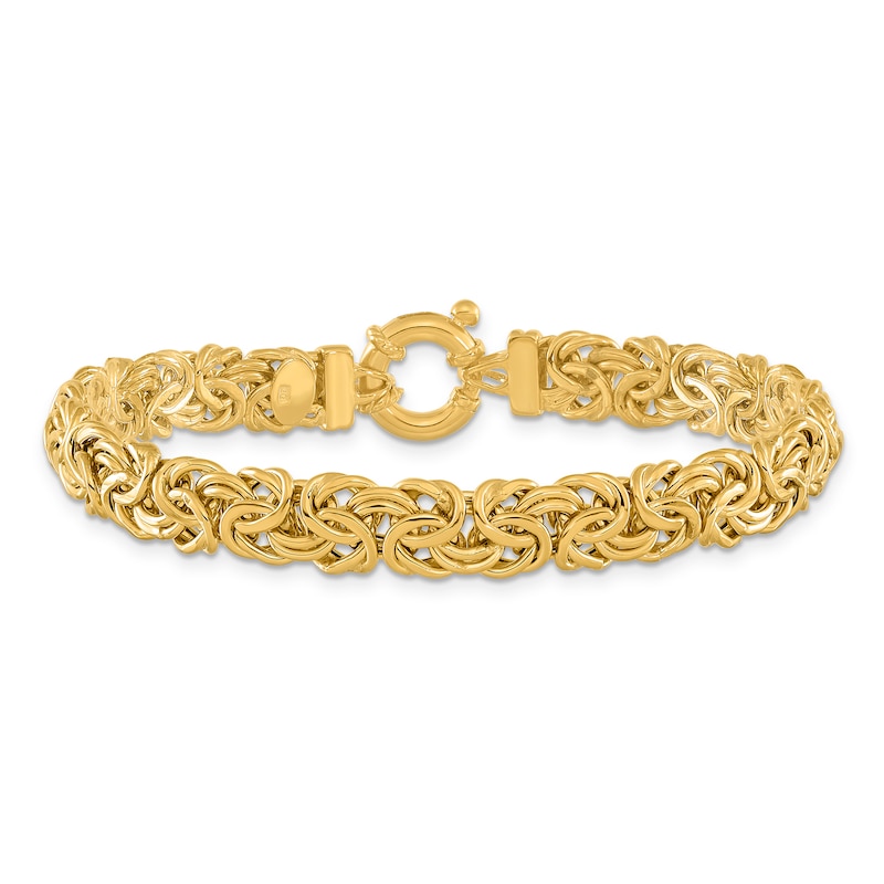 Main Image 1 of Fancy Byzantine Bracelet 14K Yellow Gold 7.5"