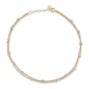 Thumbnail Image 0 of Double-Strand Beaded Anklet 14K Two-Tone Gold 9"