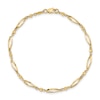 Thumbnail Image 1 of Diamond-Cut Polished Anklet 14K Yellow Gold 9"