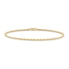 Thumbnail Image 0 of Diamond-Cut Rope Chain Anklet 14K Yellow Gold 10"