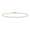 Thumbnail Image 1 of Cable Chain Anklet 14K Yellow Gold 10"